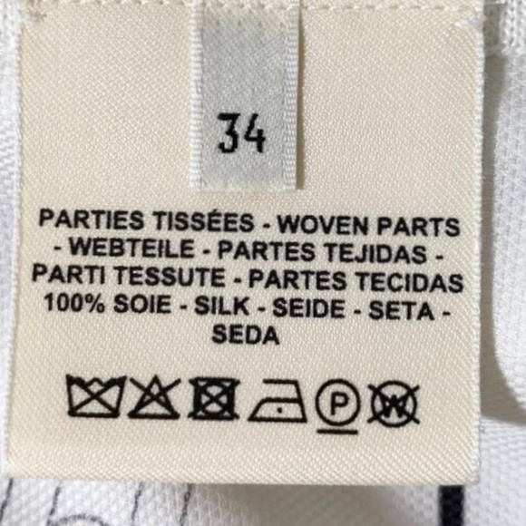 Authentic HERMÈS Cream Silk Twillaine Grand Tralala Cut 90 Long Cardigan 34 - Picture 7 of 7